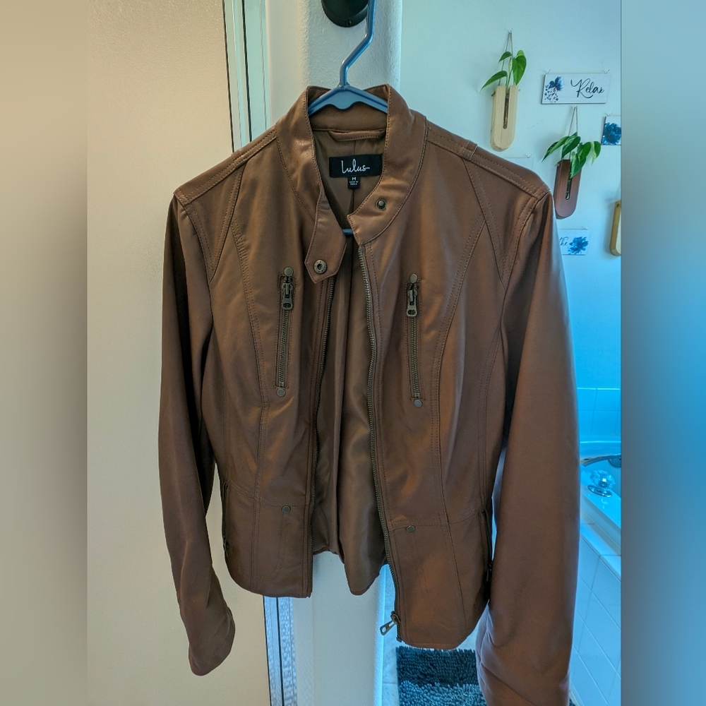 Lulu's Faux Leather Jacket